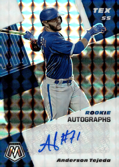 Anderson Tejeda 2021 Panini Mosaic Prizm RC Auto #RAM - AT - Collector Store LLC