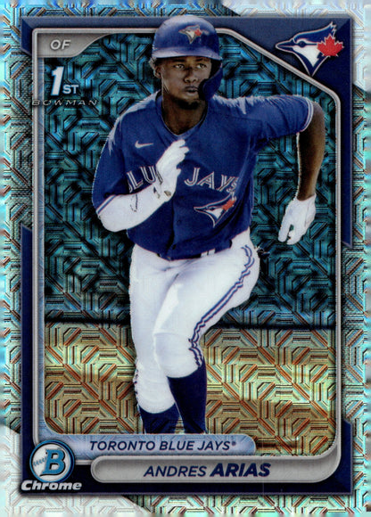 Andres Arias 2024 Bowman Chrome Mojo Refractor #BCP - 236 #3 - Collector Store LLC