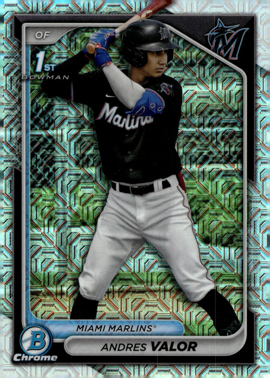 Andres Valor 2024 Bowman Chrome Mojo Refractor #BCP - 196 #3 - Collector Store LLC