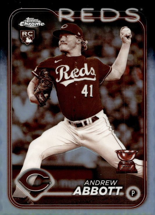 Andrew Abbott 2024 Topps Chrome Sepia Refractor RC #154 #2 - Collector Store LLC