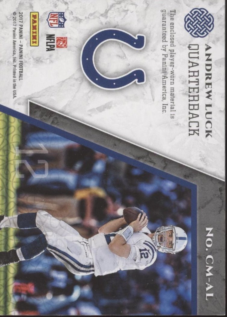 Andrew Luck 2017 Panini Catapults Swatch 104/199 #CM - AL - Collector Store LLC