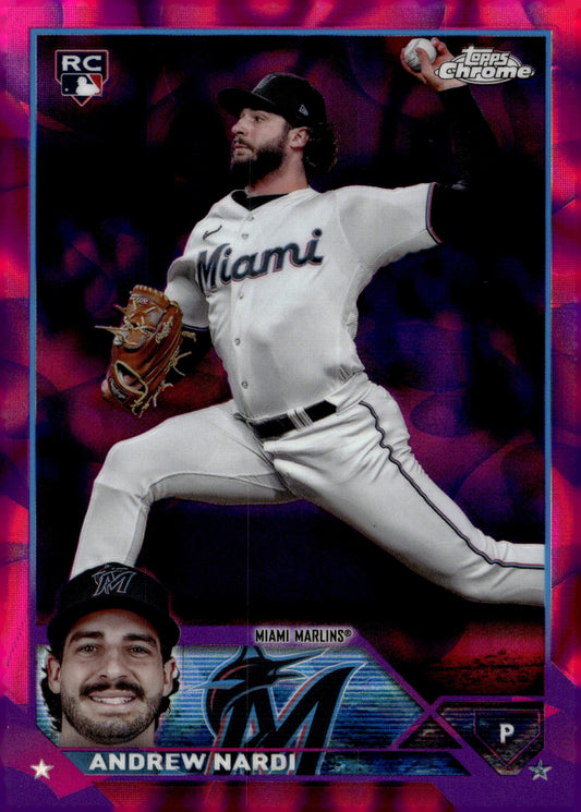 Andrew Nardi 2023 Topps Chrome Magenta & Purple Lava Lamp Refractor RC 246/299 - Collector Store LLC