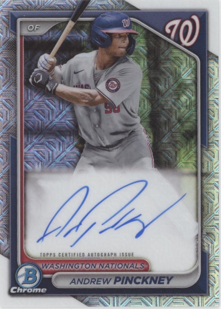 Andrew Pinckney 2024 Bowman Chrome Mojo Refractor Auto #BMA - AP - Collector Store LLC