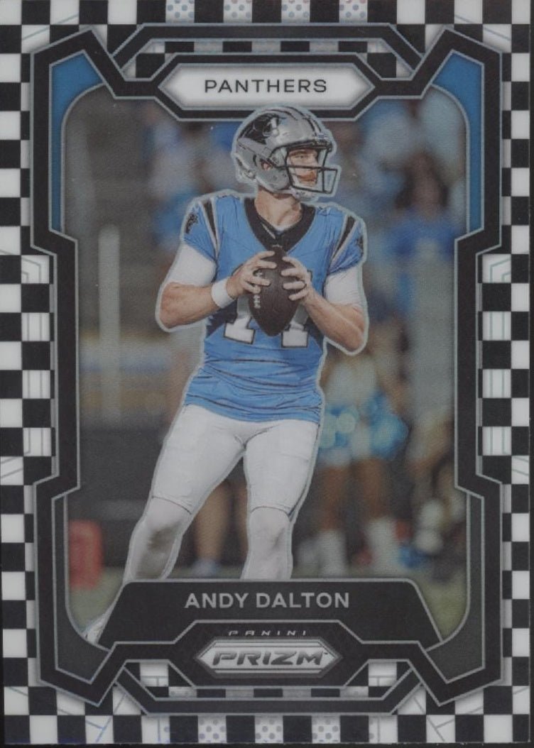 Andy Dalton 2023 Panini Prizm Black & White Checker Prizm #38 - Collector Store LLC