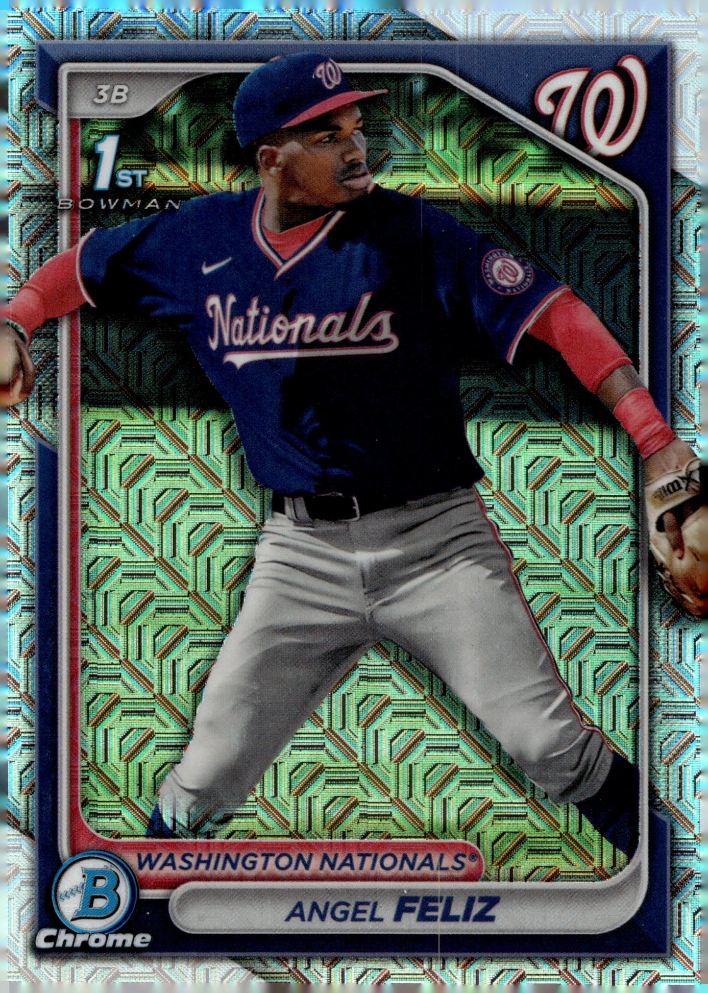 Angel Feliz 2024 Bowman Chrome Mojo Refractor #BCP - 198 - Collector Store LLC
