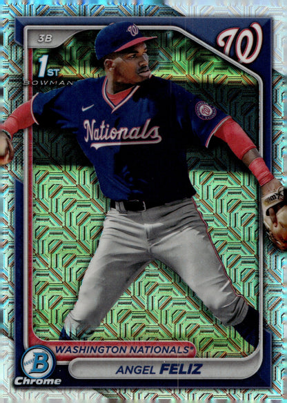 Angel Feliz 2024 Bowman Chrome Mojo Refractor #BCP - 198 - Collector Store LLC
