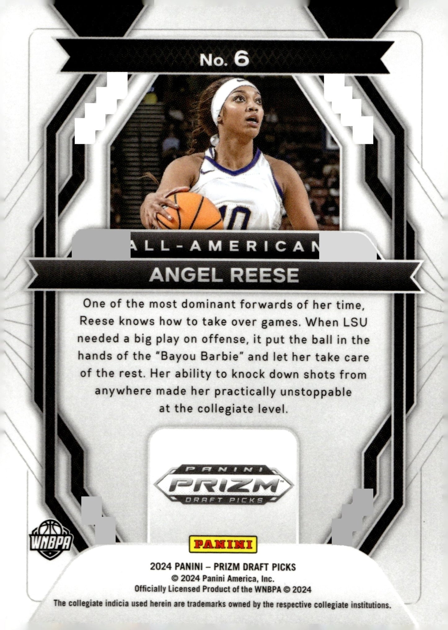 Angel Reese 2024 Panini Prizm Draft Picks All American RC #6 - Collector Store LLC