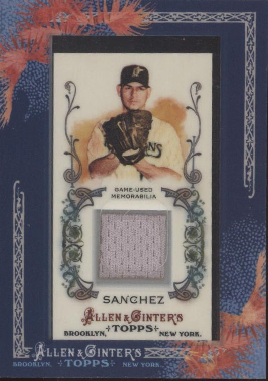 Anibal Sanchez 2011 Topps Allen & Ginter Mini Framed Swatch #AGR - ASA - Collector Store LLC