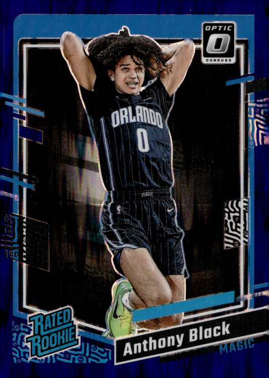 Anthony Black 2023 - 24 Donruss Optic Rated Rookie Purple Shimmer Prizm RC #207 - Collector Store LLC