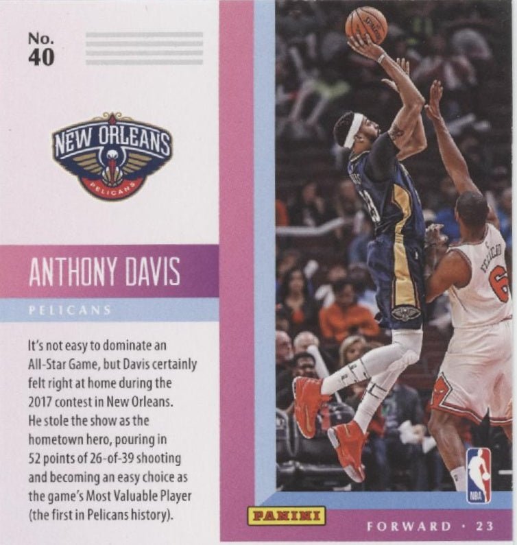 Anthony Davis 2017 - 18 Panini Status #40 - Collector Store LLC