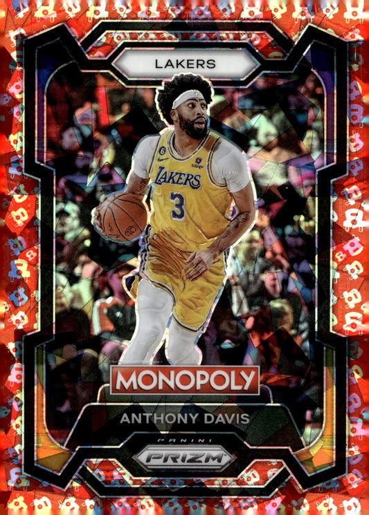 Anthony Davis 2023 - 24 Panini Prizm Monopoly Red Car Atomic Prizm #41 - Collector Store LLC