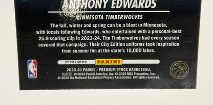 Anthony Edwards 2023 - 24 Panini Premium Stock City Edition Prizm #4 - Collector Store LLC