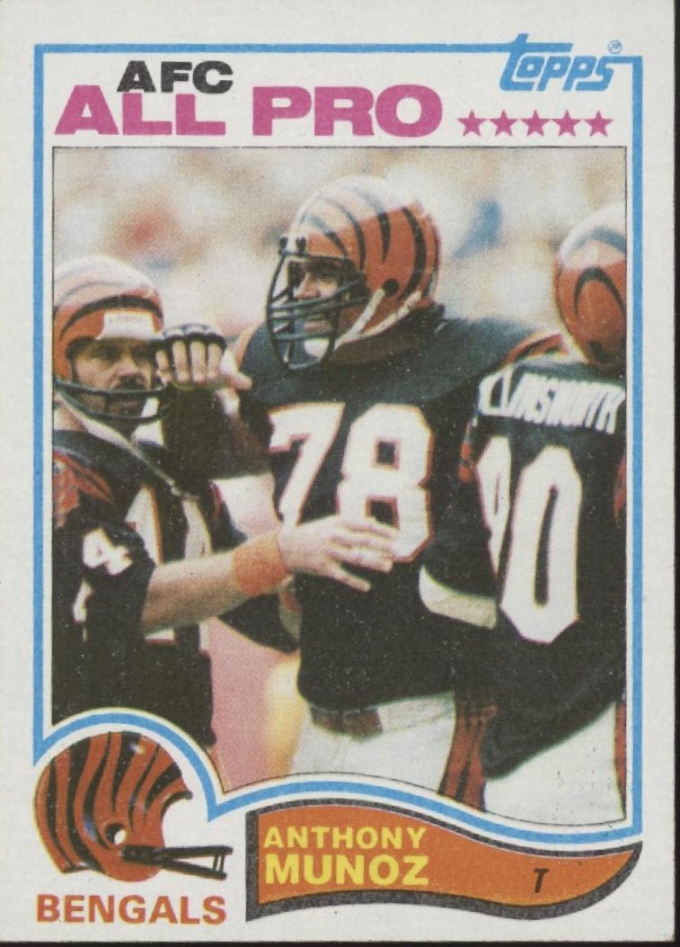 Anthony Munoz 1982 Topps RC #51 Cincinnati Bengals #2 - Collector Store LLC