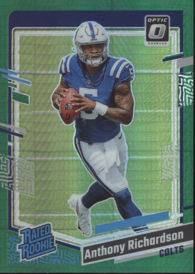 Anthony Richardson 2023 Panini Donruss Optic Rated Rookie Green Prism RC #247 - Collector Store LLC