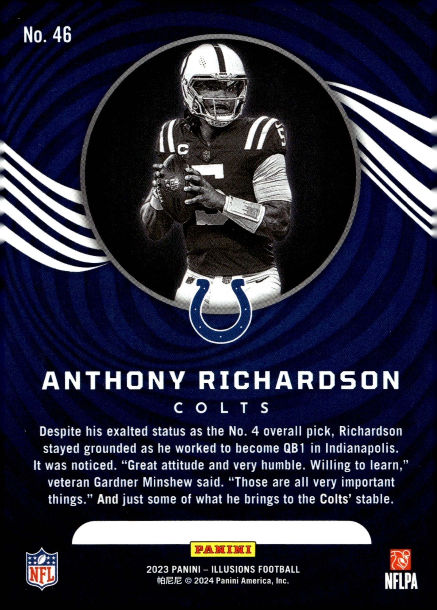 Anthony Richardson 2023 Panini Illusions RC #46 #2 - Collector Store LLC