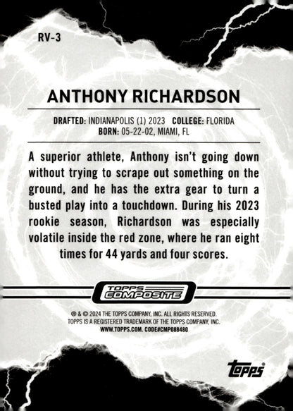 Anthony Richardson 2023 Topps Composite Resurgence Voltaic RC #RV - 3 - Collector Store LLC