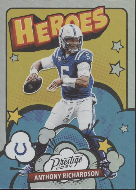 Anthony Richardson 2024 Panini Prestige Heroes Holo #14 - Collector Store LLC