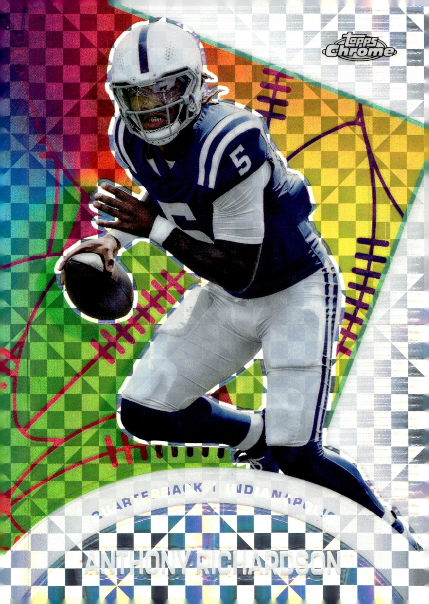 Anthony Richardson 2024 Topps Composite Chrome All - Etch Refractor RC #CAE - 24 - Collector Store LLC