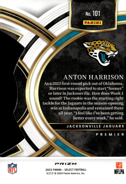 Anton Harrison 2023 Panini Select Die - Cut Red White & Blue Prizm RC #101 - Collector Store LLC