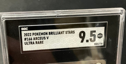 Arceus V Pokemon Brilliant Stars Ultra Rare #166 SGC 9.5 - Collector Store LLC
