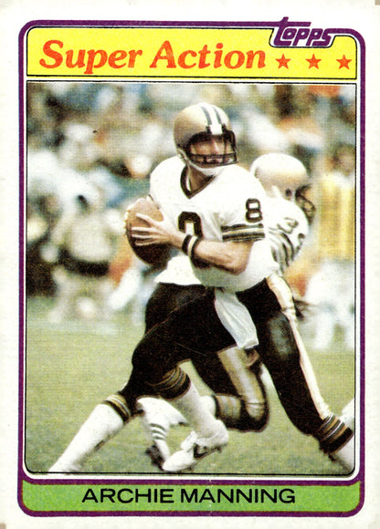 Archie Manning 1981 Topps Super Action #379 - Collector Store LLC