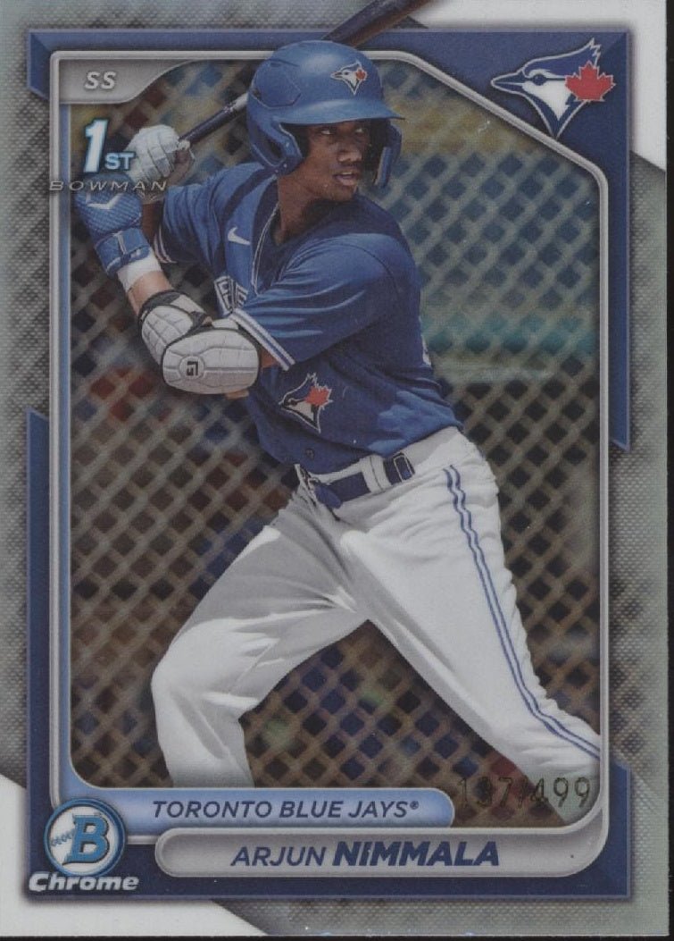 Arjun Nimmala 2024 Bowman Chrome Refractor #BCP - 142 - Collector Store LLC