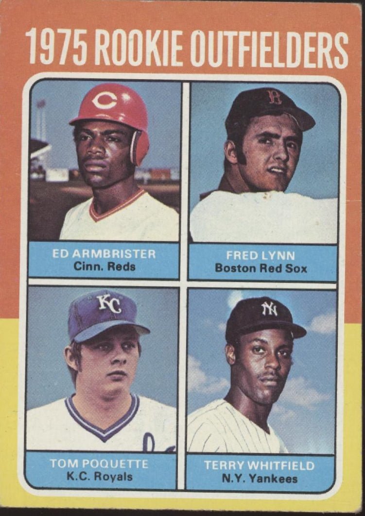 Armbrister / Lynn / Poquette / Whitfield 1975 Topps Rookie Outfielders #622 VG - Collector Store LLC