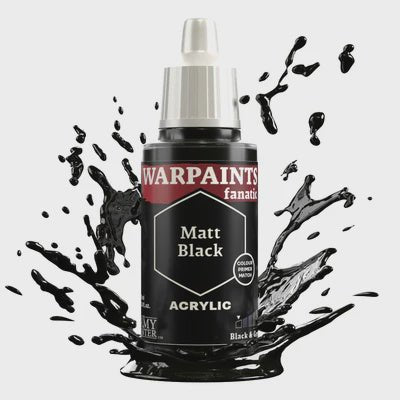 Army Painter: Warpaints Fanatics - Matt Black - Collector Store LLC