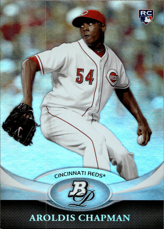 Aroldis Chapman 2011 Bowman Platinum Foil RC #93 - Collector Store LLC