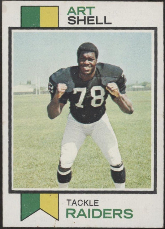 Art Shell 1973 Topps RC #77 Oakland Raiders EX #4 - Collector Store LLC