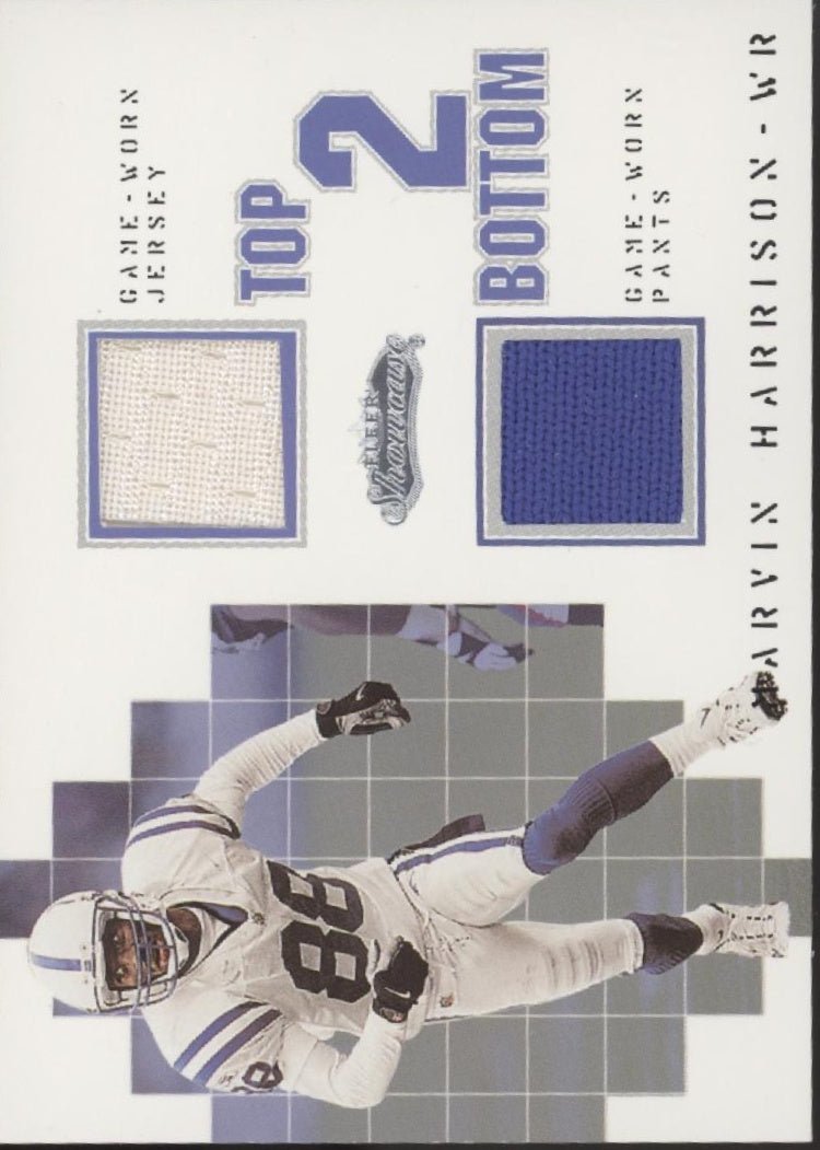 Arvix Harrison 2002 Fleer Showcase Top 2 Bottom Swatch 164/250 - Collector Store LLC