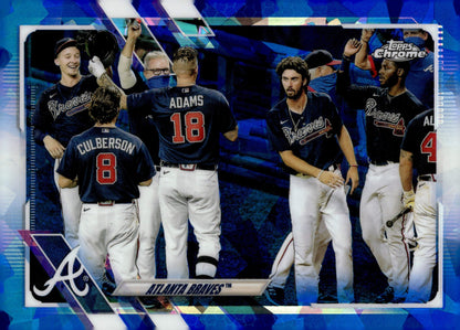 Atlanta Braves 2021 Topps Chrome Blue Ice Refractor #194 - Collector Store LLC