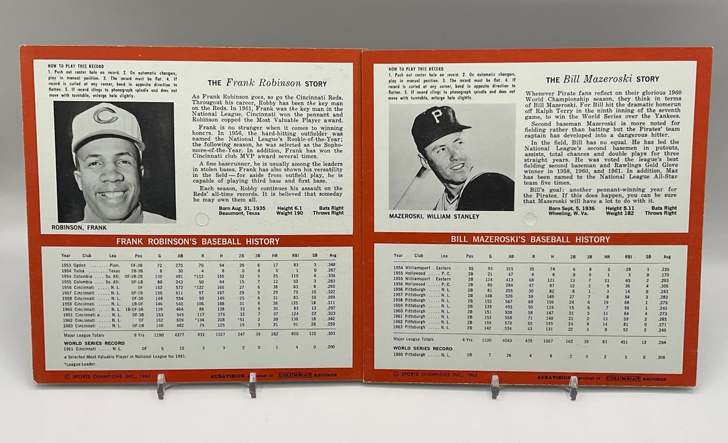 Auravision 1964 Baseball Records Set - Collector Store LLC