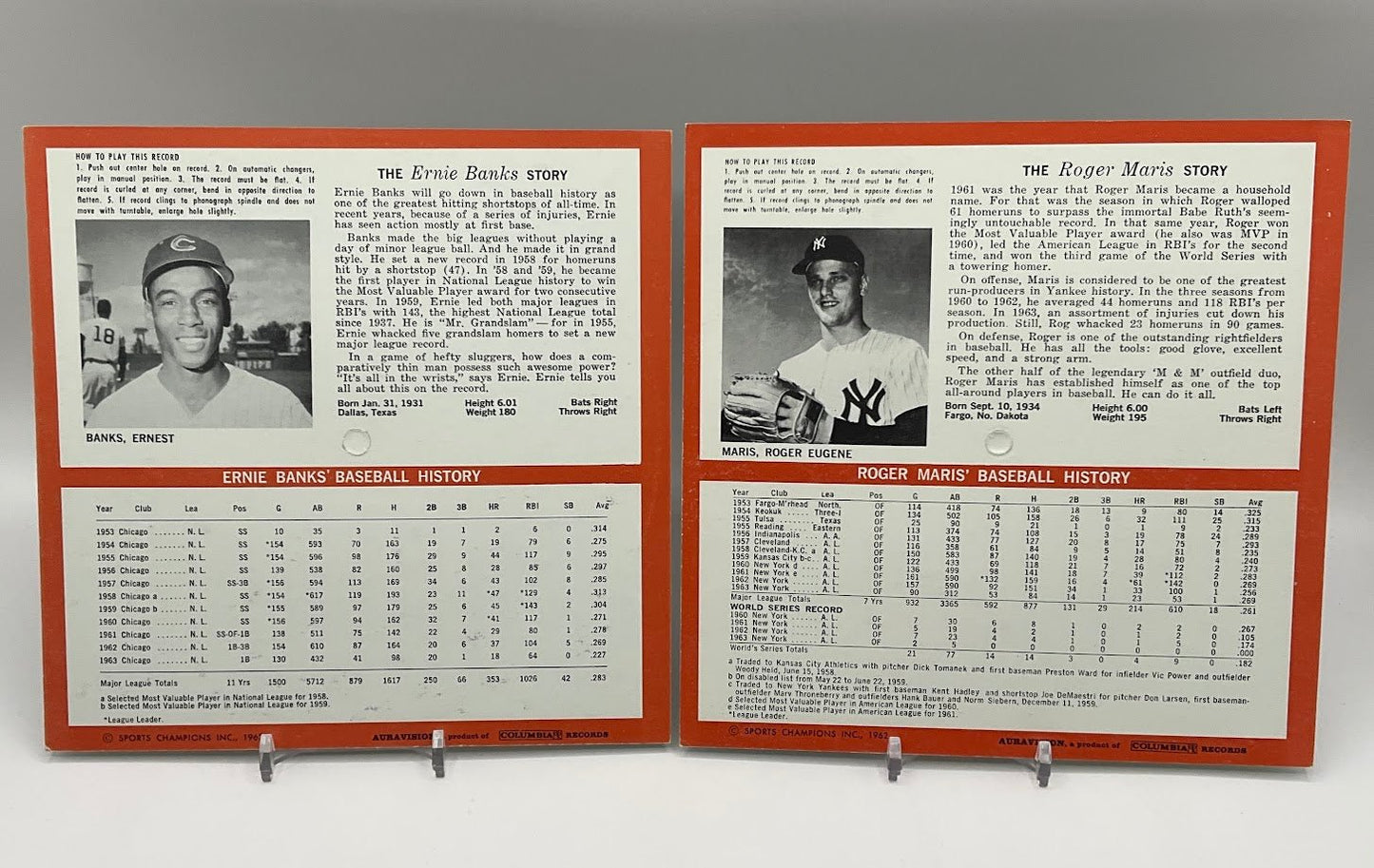 Auravision 1964 Baseball Records Set - Collector Store LLC