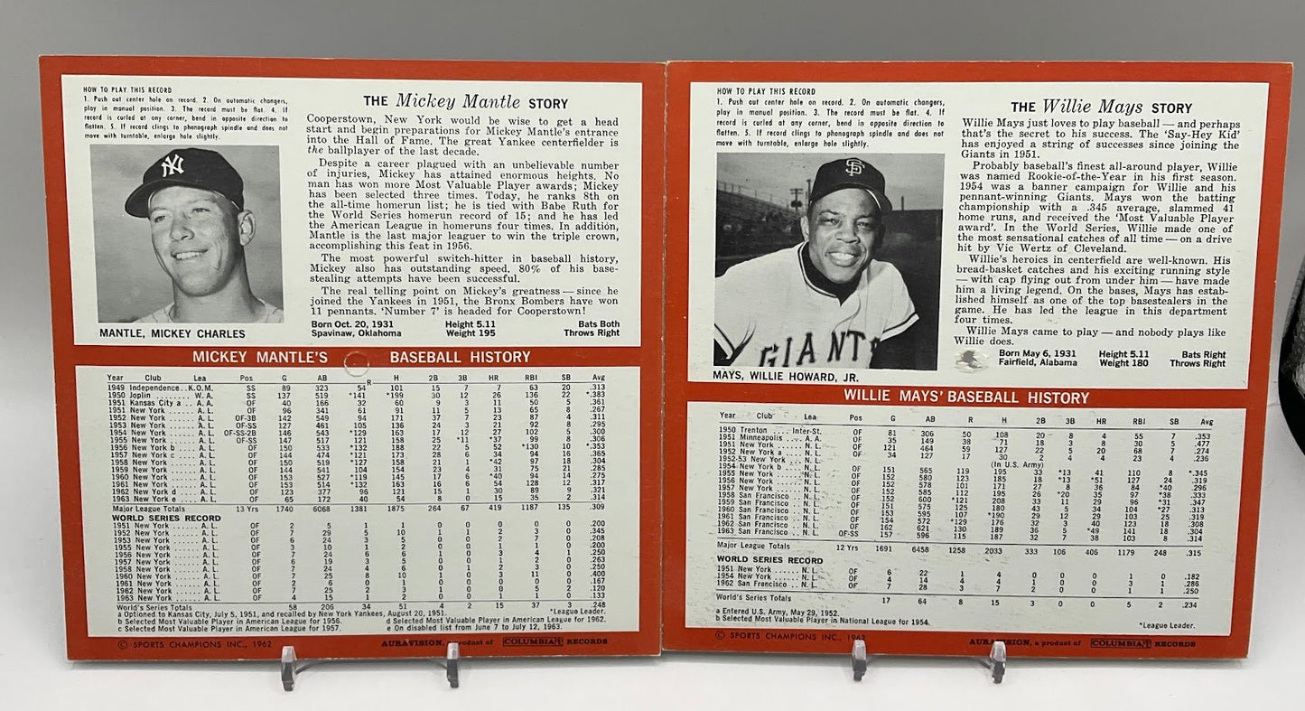 Auravision 1964 Baseball Records Set - Collector Store LLC