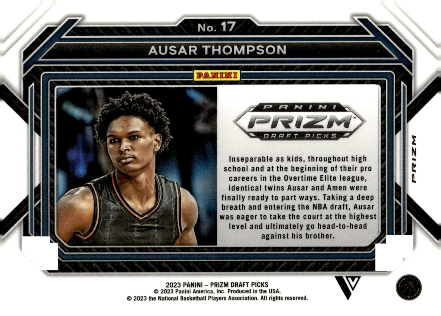 Ausar Thompson 2023 Panini Prizm Draft Picks Green Prizm RC #17 - Collector Store LLC