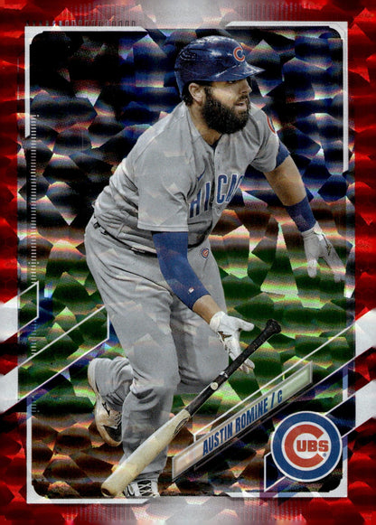 Austin Domine 2021 Topps Series 2 Red Foilboard 124/199 #342 - Collector Store LLC