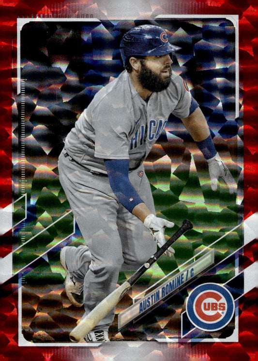 Austin Domine 2021 Topps Series 2 Red Foilboard 124/199 #342 - Collector Store LLC