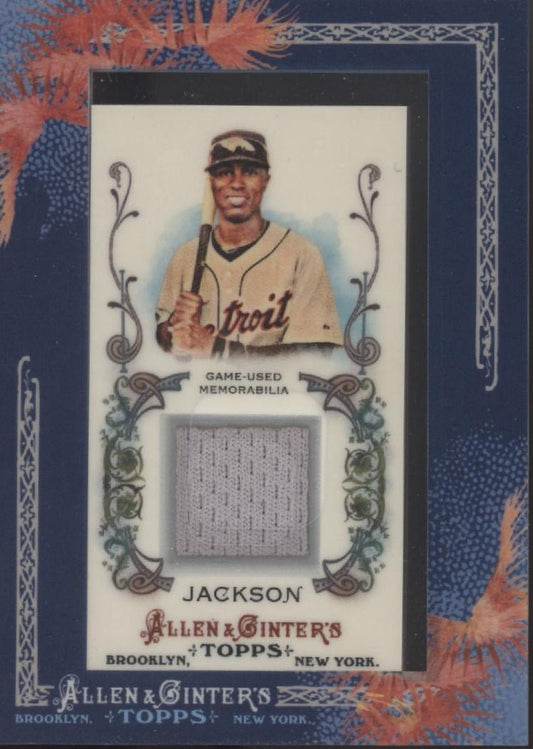 Austin Jackson 2011 Topps Allen & Ginter Mini Framed Swatch #AGR - AJA - Collector Store LLC