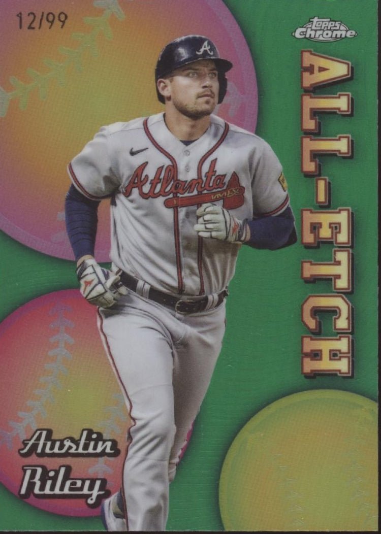 Austin Riley 2024 Topps Chrome All - Etch Refractor 12/99 #CAE - 8 - Collector Store LLC