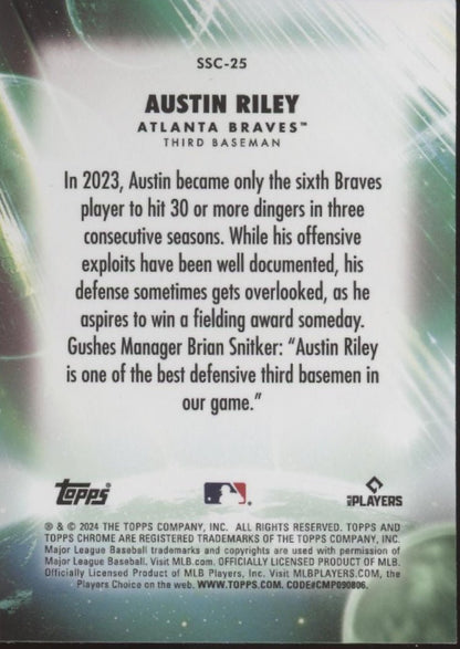 Austin Riley 2024 Topps Chrome Stratospheric Stars #SSC - 25 - Collector Store LLC