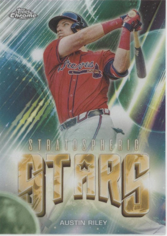 Austin Riley 2024 Topps Chrome Stratospheric Stars #SSC - 25 - Collector Store LLC