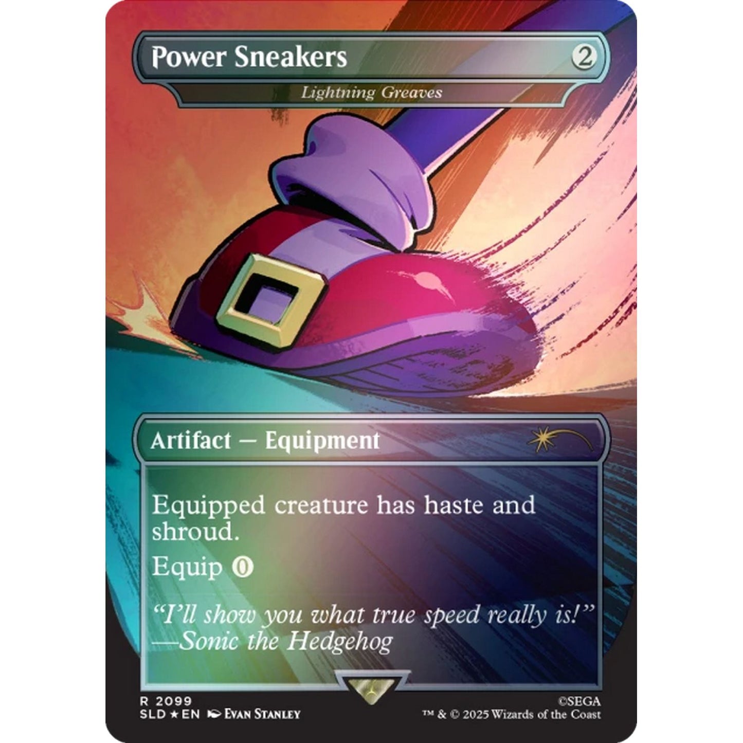 Magic the Gathering: Secret Lair X Sonic Turbo Gear [Rainbow Foil]