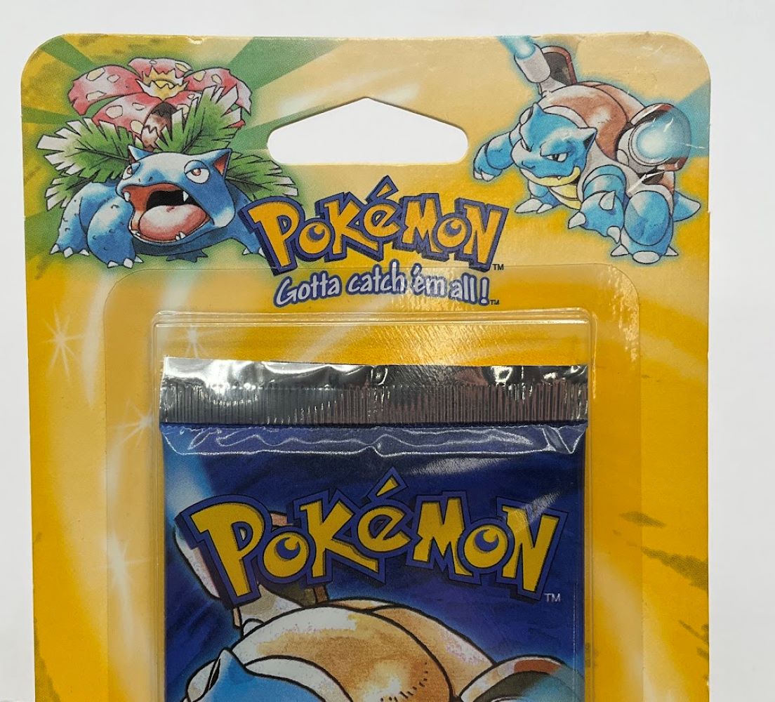 Pokemon: Base Set Long Crimp Shadowless Base Set Blister Pack [Blastoise Art]