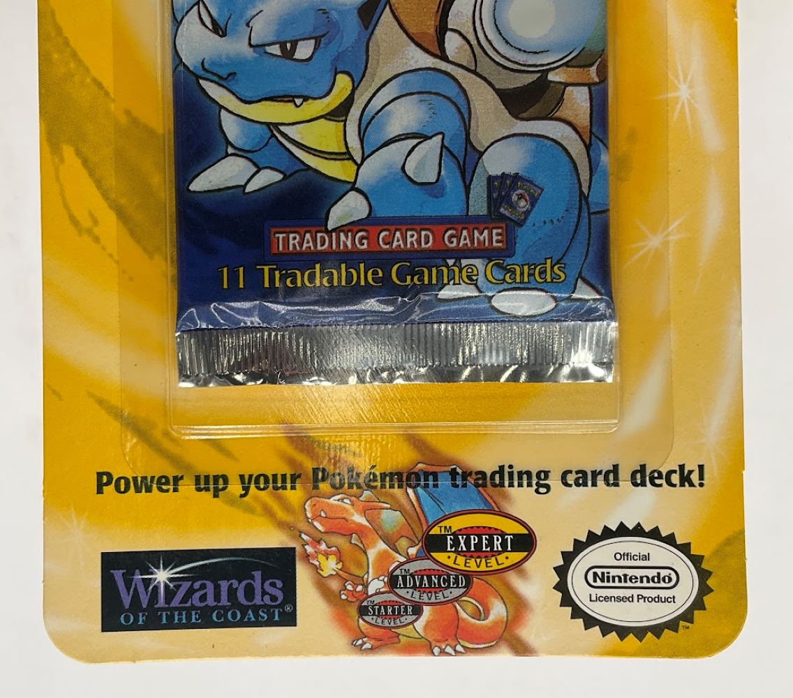 Pokemon: Base Set Long Crimp Shadowless Base Set Blister Pack [Blastoise Art]