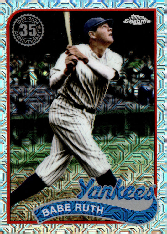 Babe Ruth 2024 Topps Chrome 35th Anniversary Mojo Refractor #T89CU - 70 - Collector Store LLC