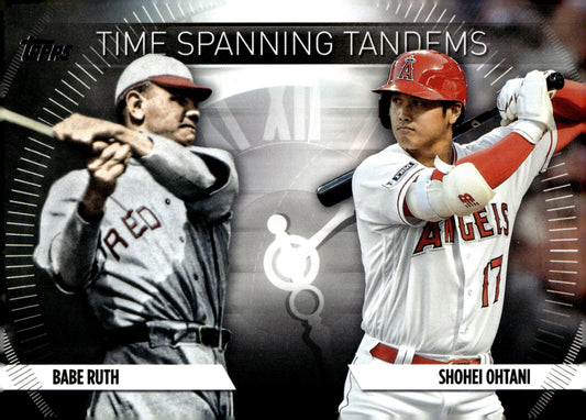Babe Ruth / Shohei Ohtani 2023 Topps Update Series Time Spanning Tandems #TS - 1 - Collector Store LLC