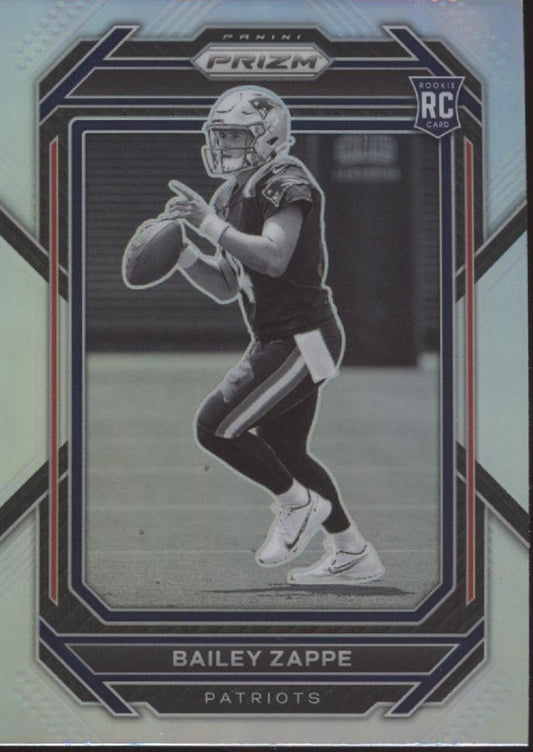 Bailey Zappe 2022 Panini Prizm Silver Prizm RC #305 - Collector Store LLC