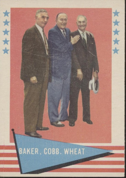 Baker / Cobb / Wheat 1961 Fleer Baseball Greats #1 VG - EX - Collector Store LLC