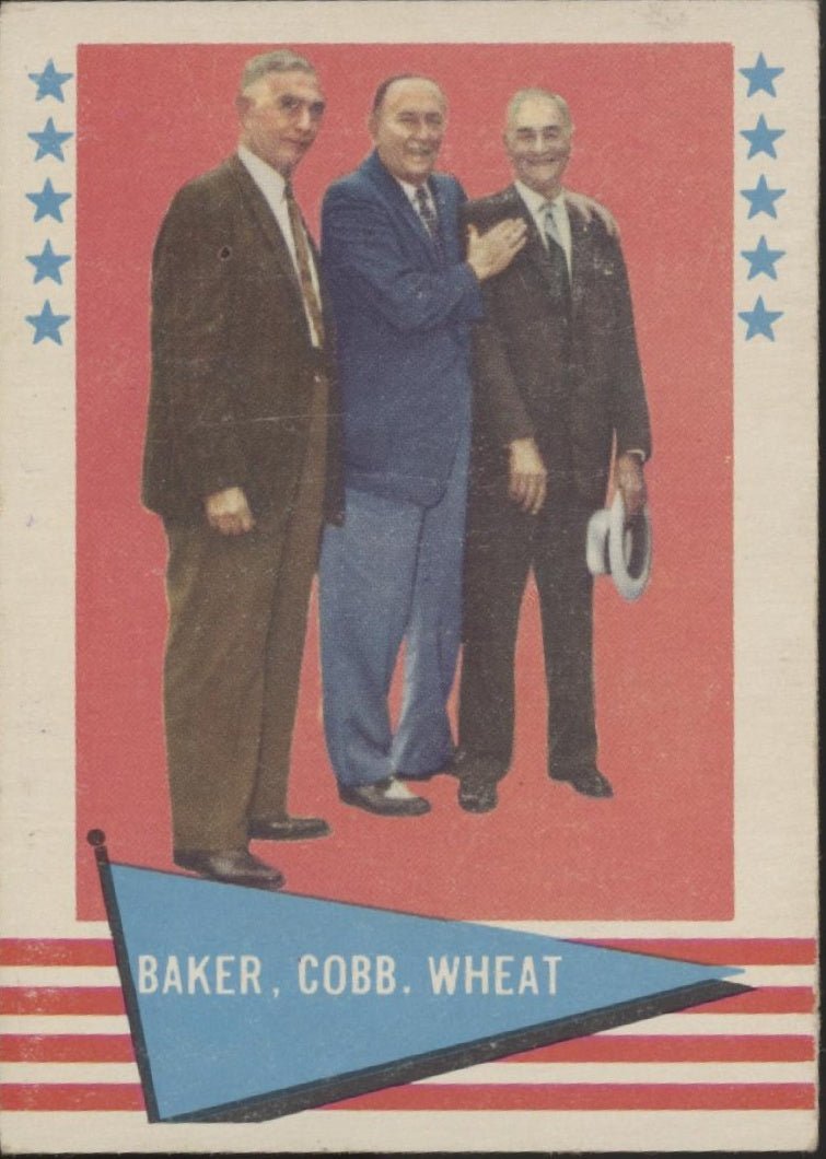 Baker / Cobb / Wheat 1961 Fleer Baseball Greats #1 VG Marked - Collector Store LLC
